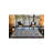 Blue Gray Framed Patterned Decorative And Woven Based Washable Carpet-997793003