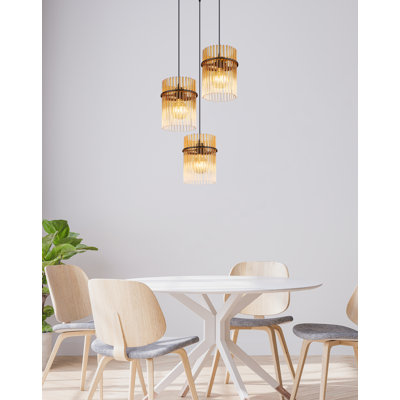 Decole 3 - Light Matte Black Pendant