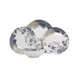 Torell 24 Piece Porcelain China Dinnerware Set - Service for 6