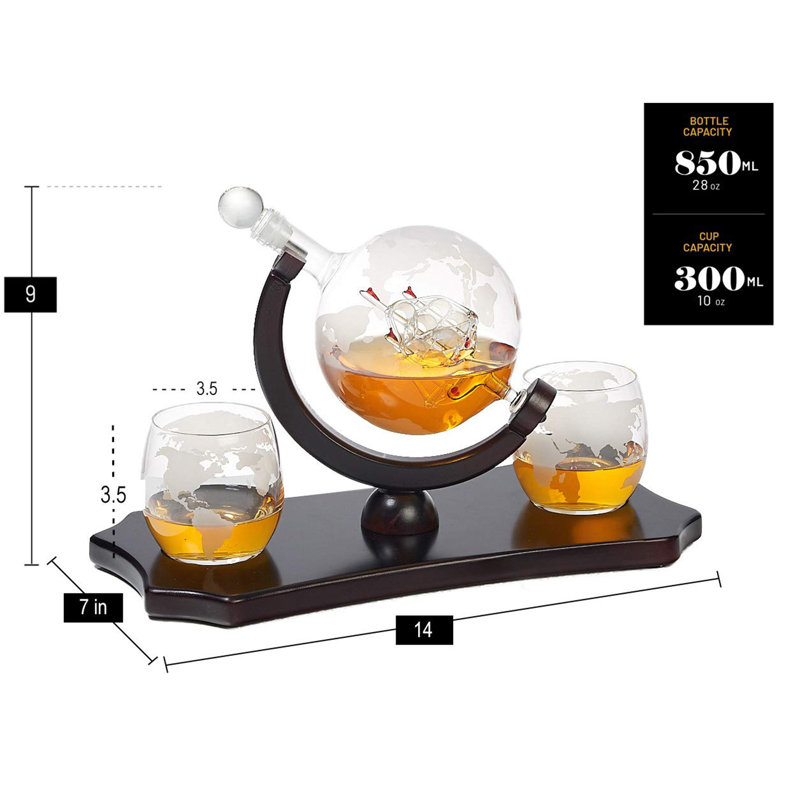 Ensemble de carafe à décanter 3 pièces Maguire
