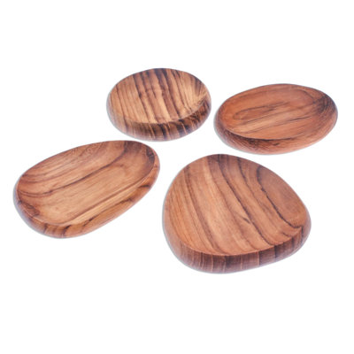 4 Piece Appetizer Plate Set