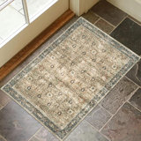 Myshawn Machine Washable Area Rug Living Room Bedroom Bathroom Kitchen Non Slip Stain Resistant