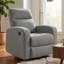 Fauteuil inclinable manuel berçant Lete, polyester rembourré de mousse, bloc d'angle