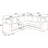 Corduroy L-Shaped Sectional-1222640620-1222640619
