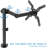 Height Adjustable Universal Desk Mount