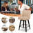 Loriell Swivel Bar & Counter Stools With Solid Wood Frame-335005370-335005348-335005346