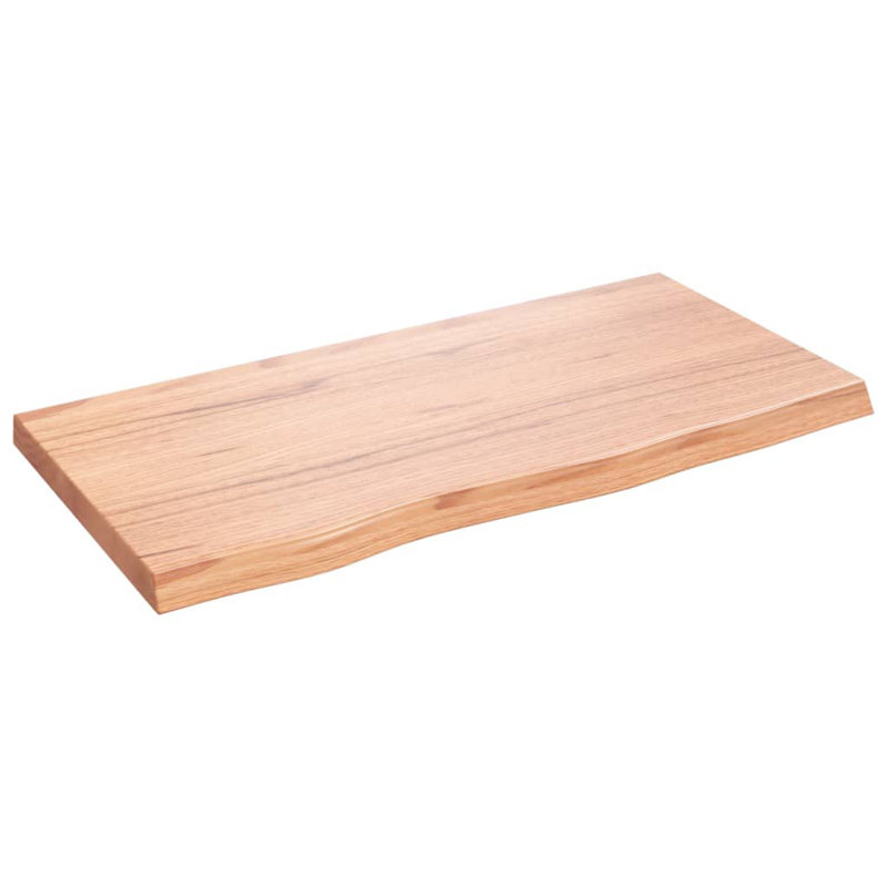 Aenea 80cm Solid Wood Bathroom Vanity Top, Light Brown