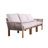 86.75'' Wide Acacia Patio Sofa with Cushions