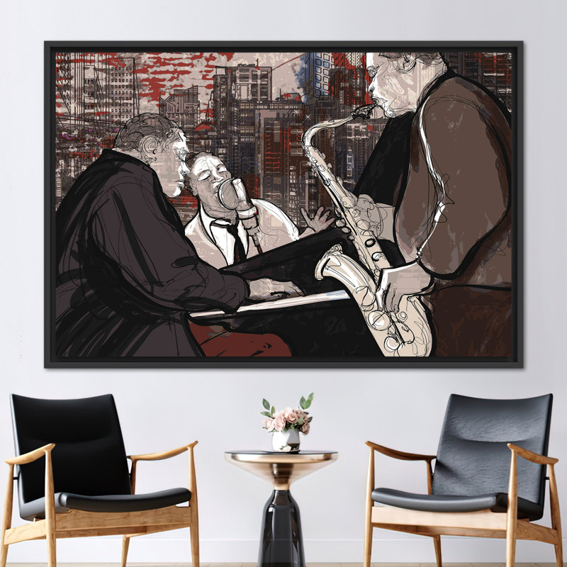 Print on Canvas, Framed Print without Mat, 20 cm H x 30 cm W, Black