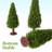 15Pcs Green Scenery Landscape Model Cedar Trees For Model Railroad Scenery Landscape Layout