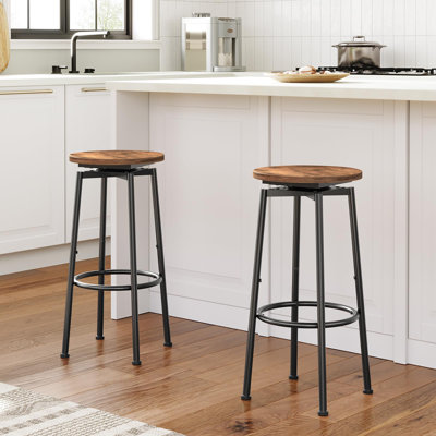 Swivel Counter Stool with Metal Frame
