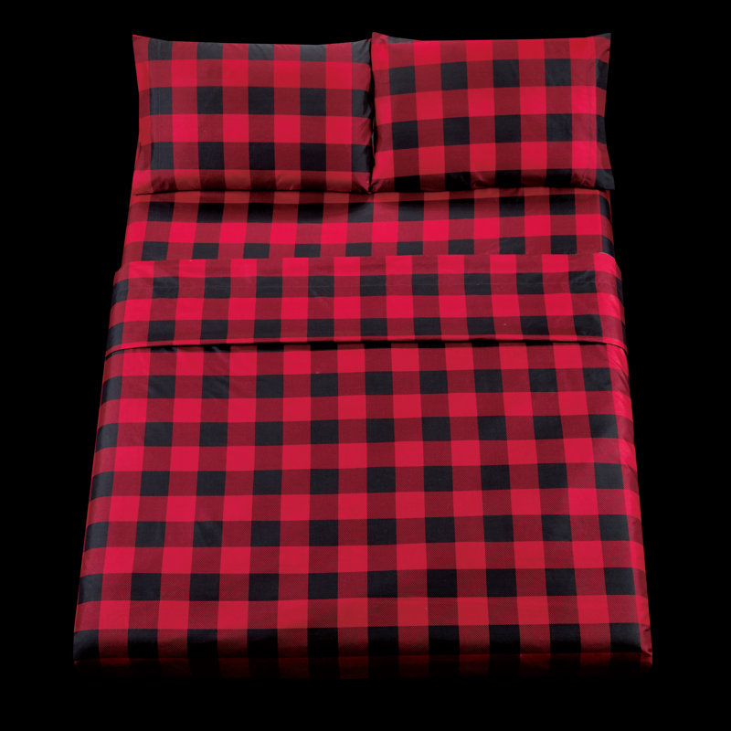 Ensemble de draps écossais buffalo Davila, Très grand