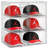 Hat Organizer Box, Stackable Clear Baseball Caps Holder Box Containers With Magnetic Door For Hats Snapback Cap Storag, Hat Rack Display Case, Holds 8 Hats Each-1777144770-1777144769