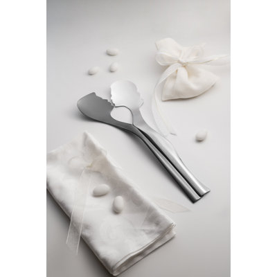 Abbraccio Salad Servers Silver