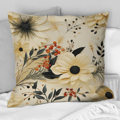 Floral Throw Pillow
