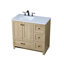 Meuble-lavabo simple 36 po en bois de manguier