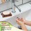 Porte-savon de douche Porte-savon en bois Vidange de savon Saver Plateau de savon Porte-savon Support de salle de bain Cuisine Éponge Shampooing Évier