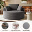  Chaise longue surdimensionnée de 50 po pour l'intérieur, sans assemblage requis-1768656158-1772761689