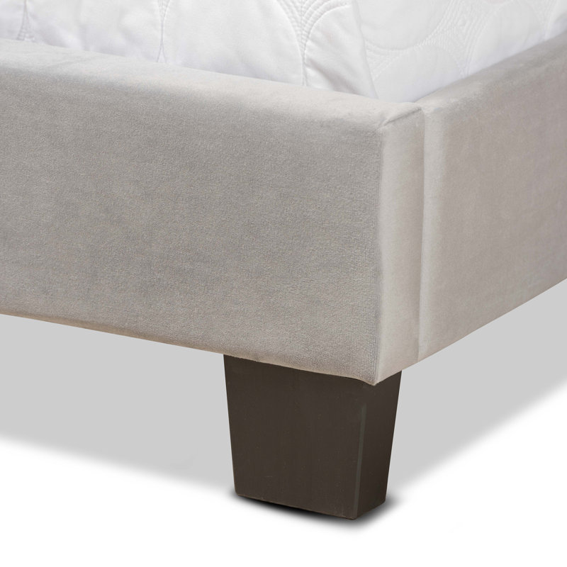 Warsaw Upholstered Standard Bed, Full/Double, Gray