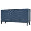 Buffet à porte ondulée - Vaste espace de rangement pour le salon, vestibule réglable, élégant avec portes à motif, rangement, construction-2068532253