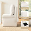 Chaise rembourrée avec espace de rangement