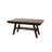 Transitional Dark Walnut Dining Table, Rectangular, Manufactured With Fine Rubberwood Rectangle Table In Walnut, Crafted Solid-307256542