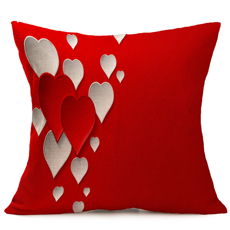 Housse de coussin en lin Lovers