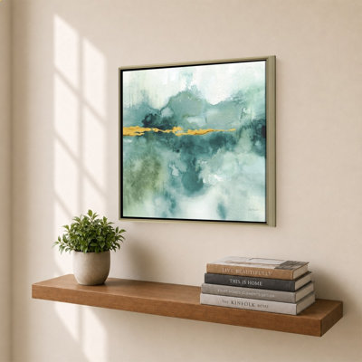 «My Greenhouse Abstract I Crop Blue» par Lisa Audit - impression sur toile