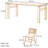 Cherry Wood Rectangular Dining Table Set-102422247