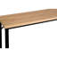 Console côtière moderne en bois naturel et métal noir, dimensions de 39 po, idéale pour la décoration d'une table d'entrée dans le couloir, Great Decor