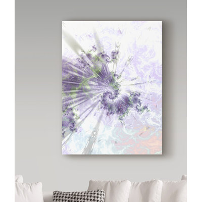 «Alpha Purple Green» par Clasina, impression sur toile tendue