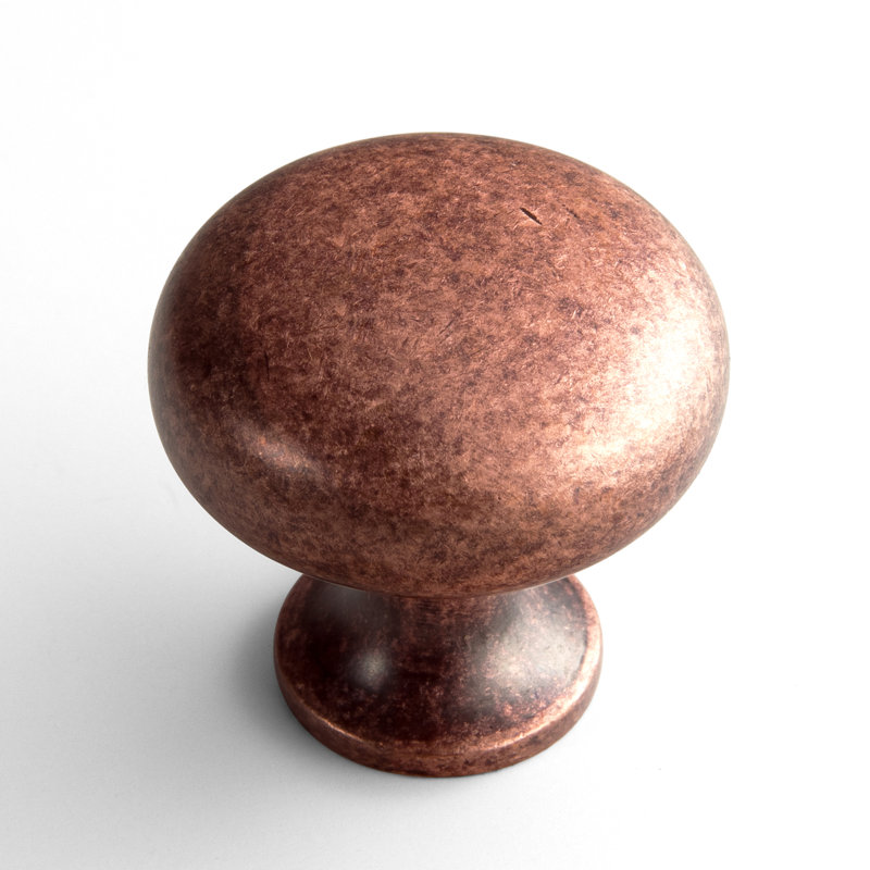 Poignée champignon américain 1 3/32 po (1,18 po) Goo-Ki, cuivre antique, 1.18", Cuivre antique