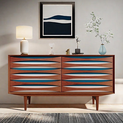 Buffet de rangement à 6 tiroirs Nordic