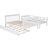 White Twinfull Bunk Bed With Storage And Features, Twin Size Trundle - Solid Wood For Dorm Or Bedroom Compartments, Guard Rail-1644608562