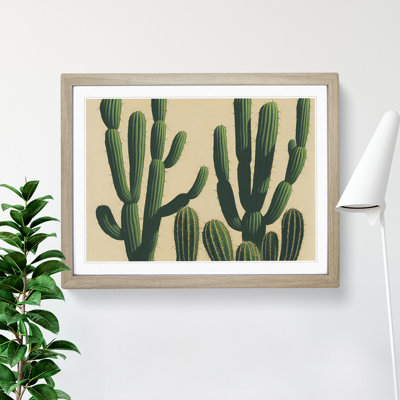 A Contemporary Cactus - Framed Print