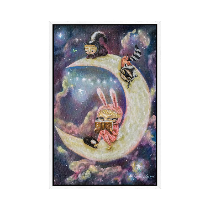 Galaxies Of Imagination by Heather Renaux - Gallery-Wrapped Canvas Giclée on Canvas, White Floater Framed