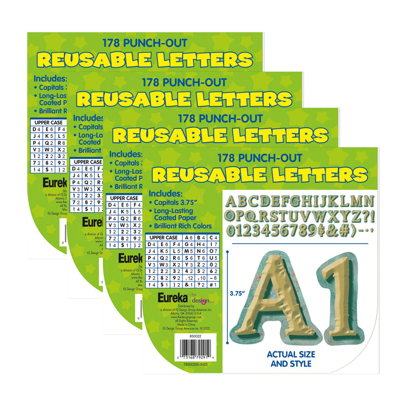 Ensemble de 178 lettres de jardin Curiosity Deco