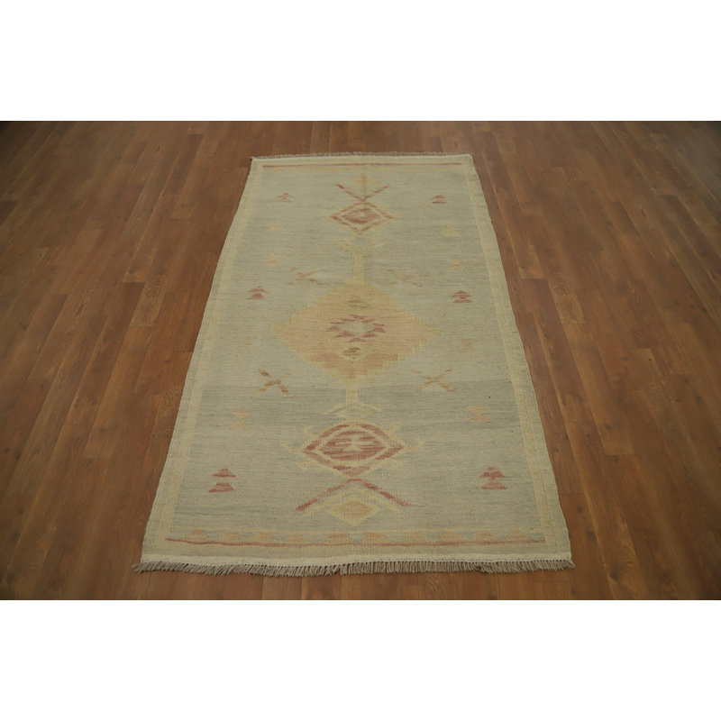 Tapis kilim en laine tissé à la main 3 x 6