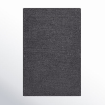 Crowe Charcoal Gray Hand-Woven Wool Rug