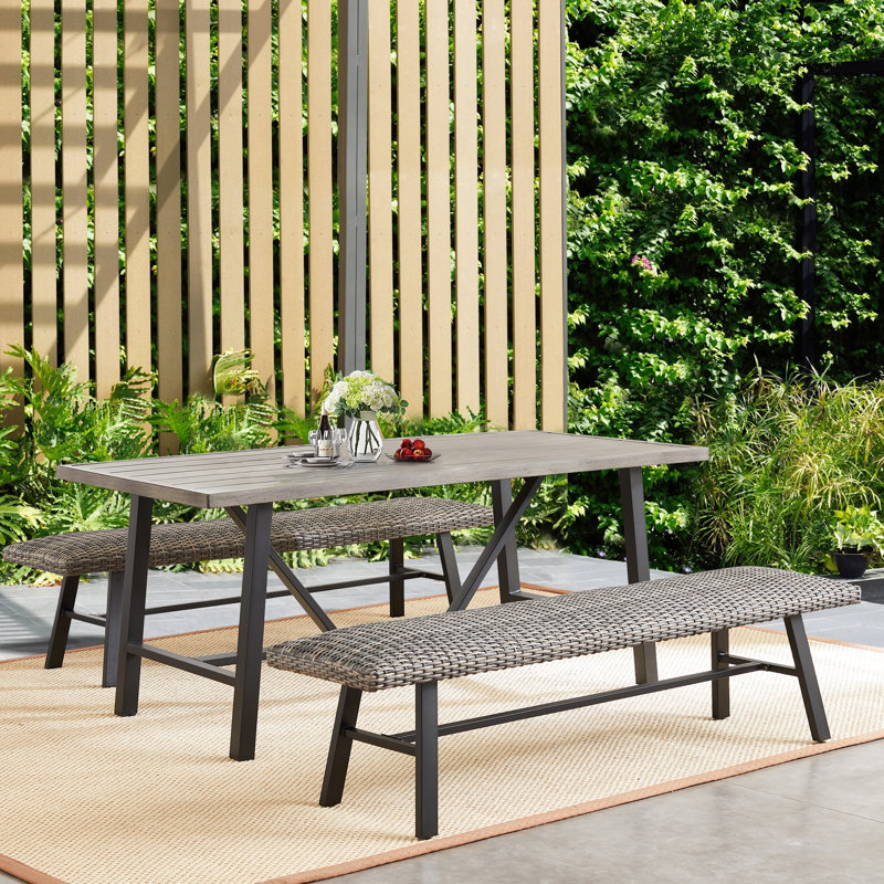 6 - Person Patio Dining Set with Rectangular Table