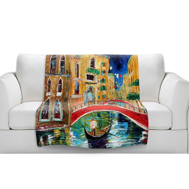 Couverture sherpa doux venice, l 51 po x L 60 po