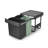 Sort & Go Pull Out In-Cabinet Plastic Dual Compartment Recycling Bin, 2.6 + 2.6 + 5.3 Gallon