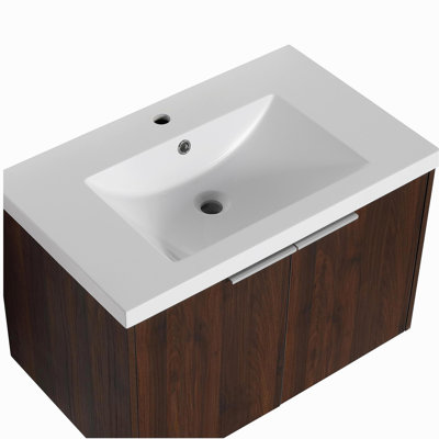 Bathroom vanity with sink, 30 inches, suitable for small bathrooms, 30x18