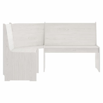 vidaXL Corner Bench Solid Pine Interchangeable Parts