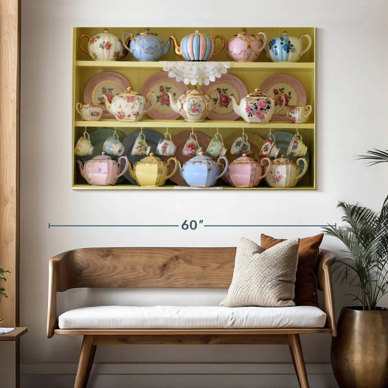 Senne Teaware Collection, 34" H x 51" W