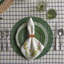 Sitio Stripe 4 Pieces Place Setting - Basil