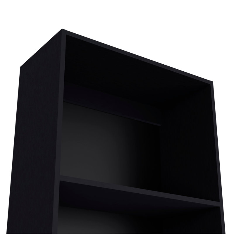 Bibliothèque à tablettes de rangement noires