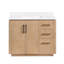 Meuble-lavabo simple 42 po avec plateau en pierre composite Cloverfield-93496149-93496150