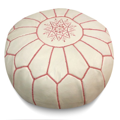 Leather Pouf