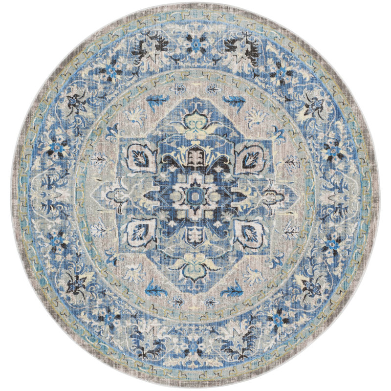 Lovilia Performance Oriental Rug, Round 6'7"